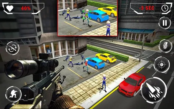 American Monster vs Stickman Sniper Modern Combat MOD Android APK Download For Free (3)