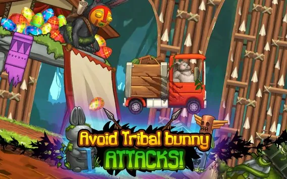 Angry Bunny Race Jungle Road Android MOD APK Unlimited Money Download (2)