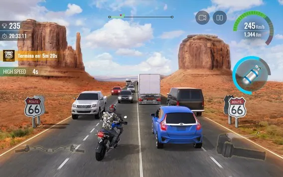 Moto Traffic Race 2 Android MOD APK Unlimited Money Download (2)